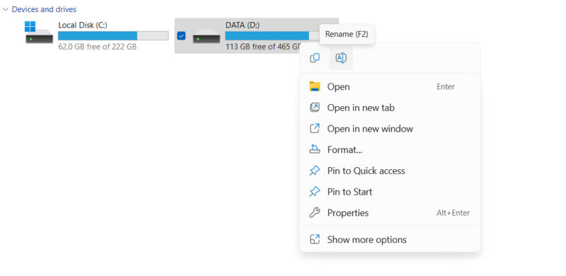 Hướng Dẫn Cách Đổi Tên Ổ Đĩa Trên Windows 2 Đổi Tên Ổ Đĩa Bằng File Explorer