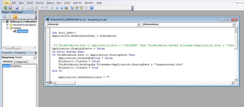 Sửa Lỗi Mypersonnel.xls Could Not Be Found File Excel 5 Kiểm Tra Macro Và Add-in