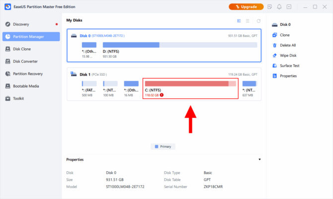 Hướng Dẫn Khắc Phục Ổ C Của Windows Bị Đầy 9 Sử Dụng Phần Mềm Quản Lý Ổ Đĩa