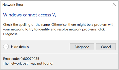Hướng Dẫn Sửa Lỗi 0x80070035 Khi Kết Nối Máy In Qua Mạng Nội Bộ 2 The Network Path Was Not Found