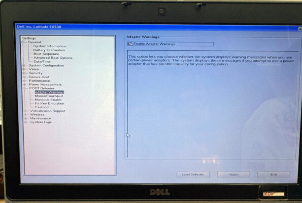 Khắc Phục Lỗi The AC Power Adapter Wattage And Type Cannot Be Determined 9 Tắt Tạm Thời Thông Báo Adapter Warning Laptop DELL