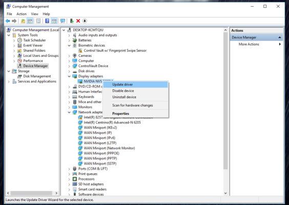 Sửa Lỗi Màn Hình Xanh CRITICAL PROCESS DIED Trên Windows 6 Cập Nhật Hoặc Gỡ Driver Nghi Lỗi