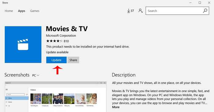 Sửa Lỗi The Package Runtime Information Is Corrupted Khi Mở File 6 Cập Nhật Hoặc Tải Lại Ứng Dụng Từ Microsoft Store