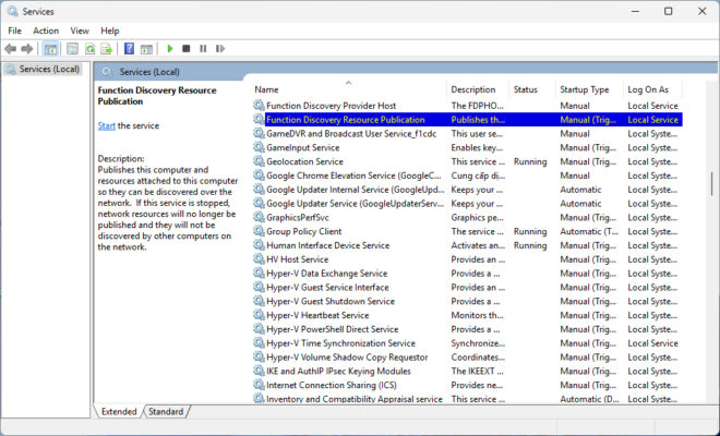 Kiểm Tra Dịch Vụ Mạng Trên Windows