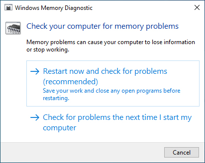 Sửa Lỗi Màn Hình Xanh Stop Code PAGE FAULT IN NONPAGED AREA 4 Kiểm Tra RAM Bằng Công Cụ Windows Memory Diagnostic