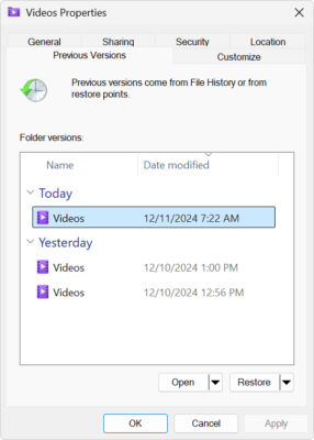 Hướng Dẫn Sao Lưu Và Phục Hồi Data Bằng File History Trên Windows 6 Phục Hồi Dữ Liệu Đã Sao Lưu Bằng File History
