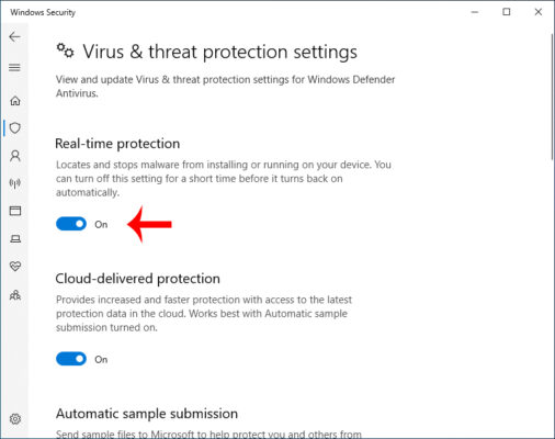 Sửa Lỗi Màn Hình Xanh Stop Code PAGE FAULT IN NONPAGED AREA 6 Tắt Phần Mềm Diệt Virus Tạm Thời