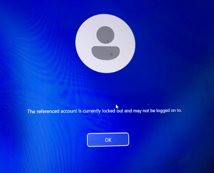 Sửa Lỗi The Referenced Account Is Currently Locked Out Trên Windows