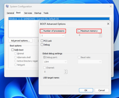 Sửa Lỗi Màn Hình Xanh Stop Code Bad System Config Info 8 Đặt Lại Cấu Hình Số Lõi CPU Trong Msconfig