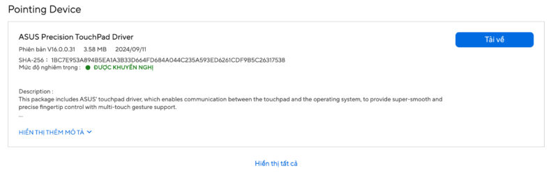 Danh Sách Driver Bắt Buột Phải Cài Khi Vừa Cài Windows 7 Driver Touchpad Và Bàn Phím