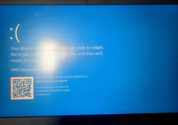 Sửa Lỗi Màn Hình Xanh Stop Code KMODE_EXCEPTION_NOT_HANDLED 3 KMODE EXCEPTION NOT HANDLED