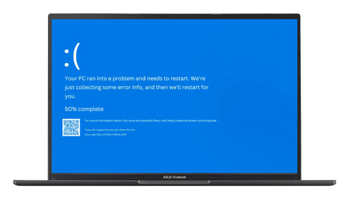 Sửa Lỗi Màn Hình Xanh Stop Code Bad System Config Info 2 Stop Code Bad System Config Info