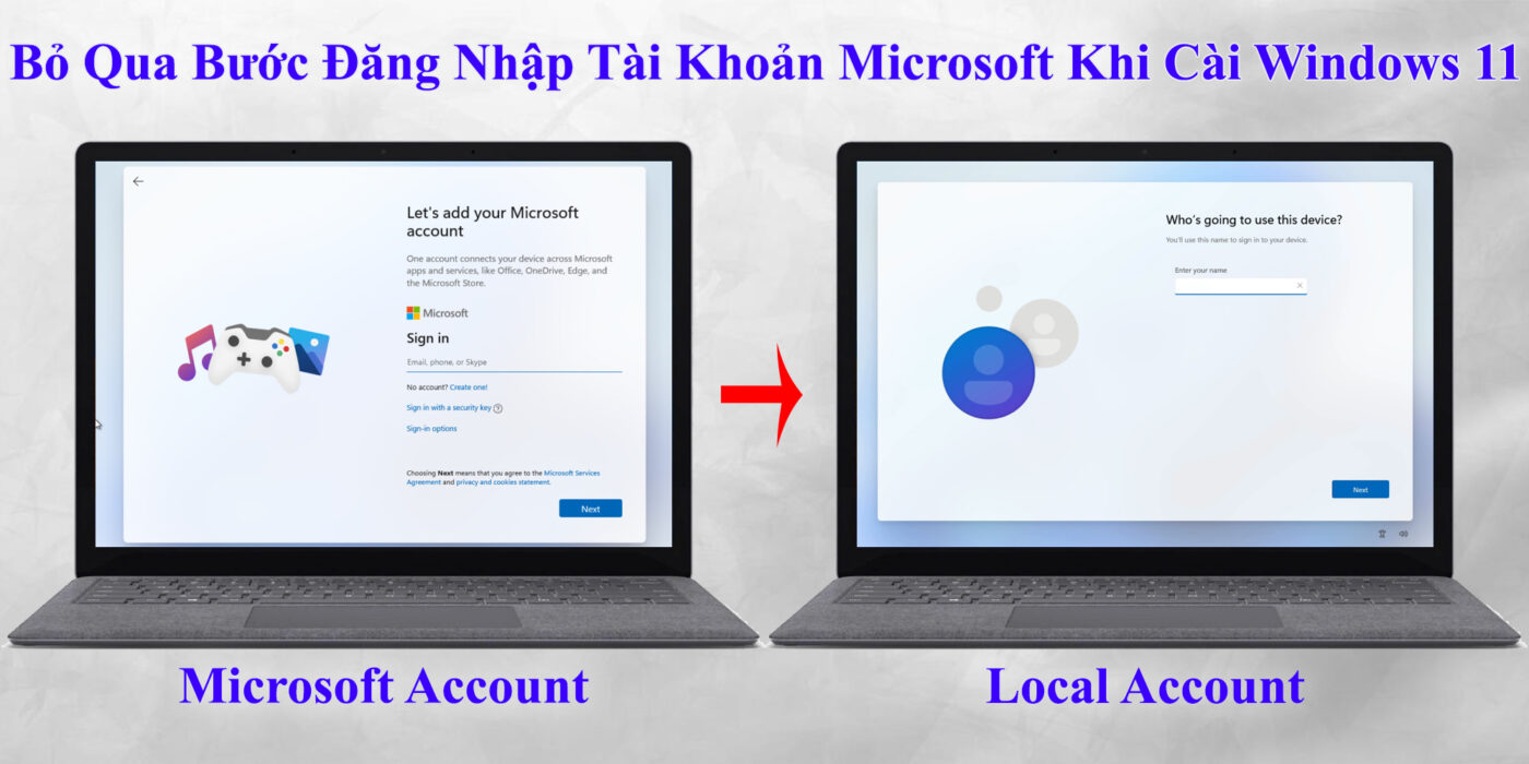 Bỏ Qua Bước Đăng Nhập Tài Khoản Microsoft Khi Cài Windows 11