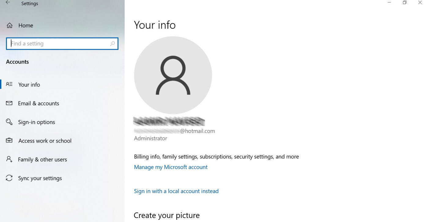 So Sánh Local Account Và Microsoft Account Trên Windows