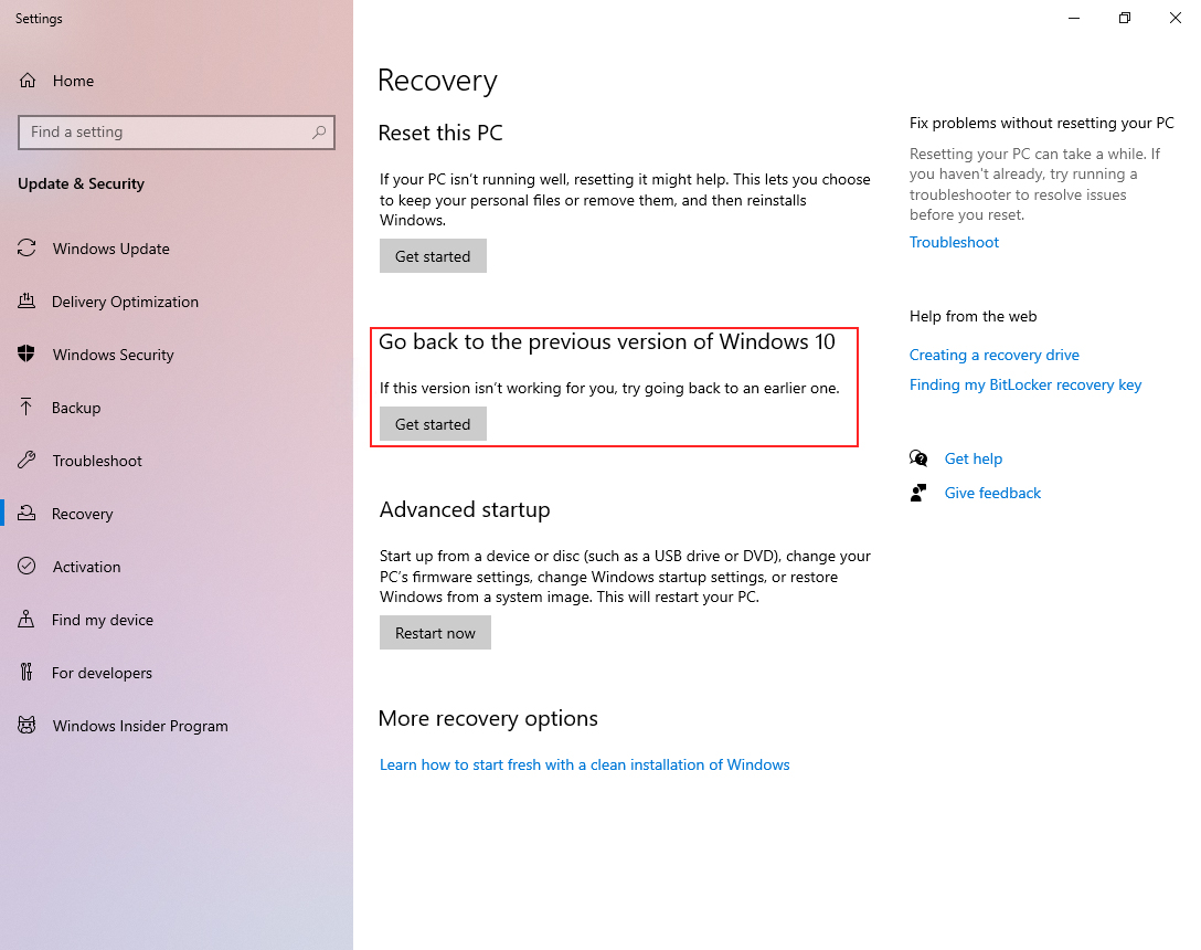 Cách Gỡ Bỏ Bản Update Windows - Roll Back Windows Update