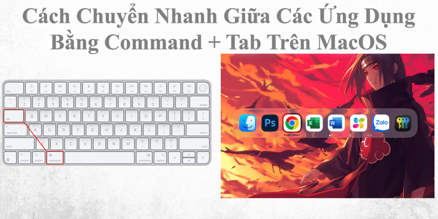 Cách Chuyển Nhanh Giữa Các Ứng Dụng Bằng Command + Tab Trên MacOS