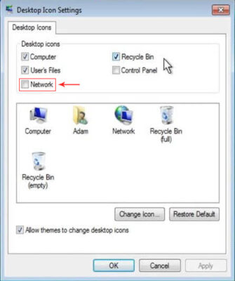 Sửa Lỗi Mất Icon Network Trên Desktop Của Windows (7, 8, 10, 11) 3 Cách Sửa Lỗi Mất Icon Network Trên Desktop Windows 7 Và Windows 8