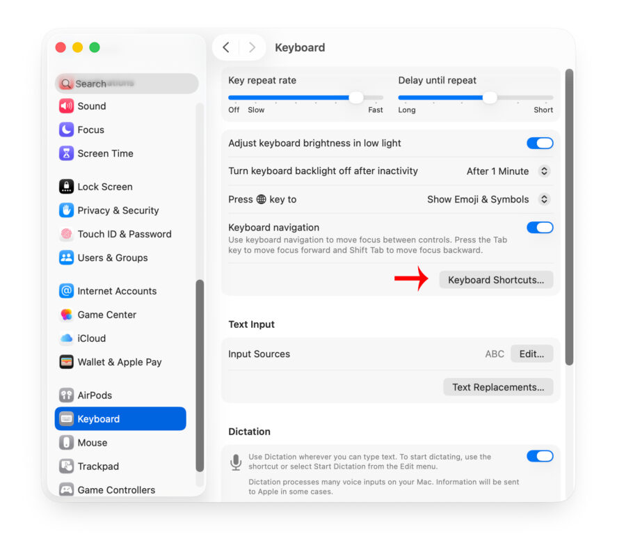 Cách Tạo Phím Tắt Tùy Chỉnh Trên MacBook 3 Chọn Keyboard Shortcuts