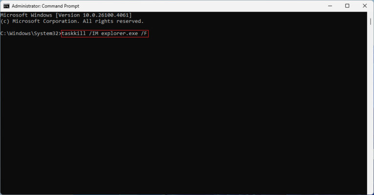 Sửa Lỗi Mất Icon Thùng Rác Trên Windows (7, 8, 10, 11) 7 Dùng Command Prompt Để Làm Mới Icon Cache