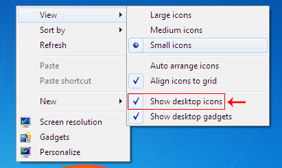 Sửa Lỗi Mất Icon Users File Trên Windows (7, 8, 10, 11) 6 Kiểm Tra Biểu Tượng Ẩn Trên Desktop
