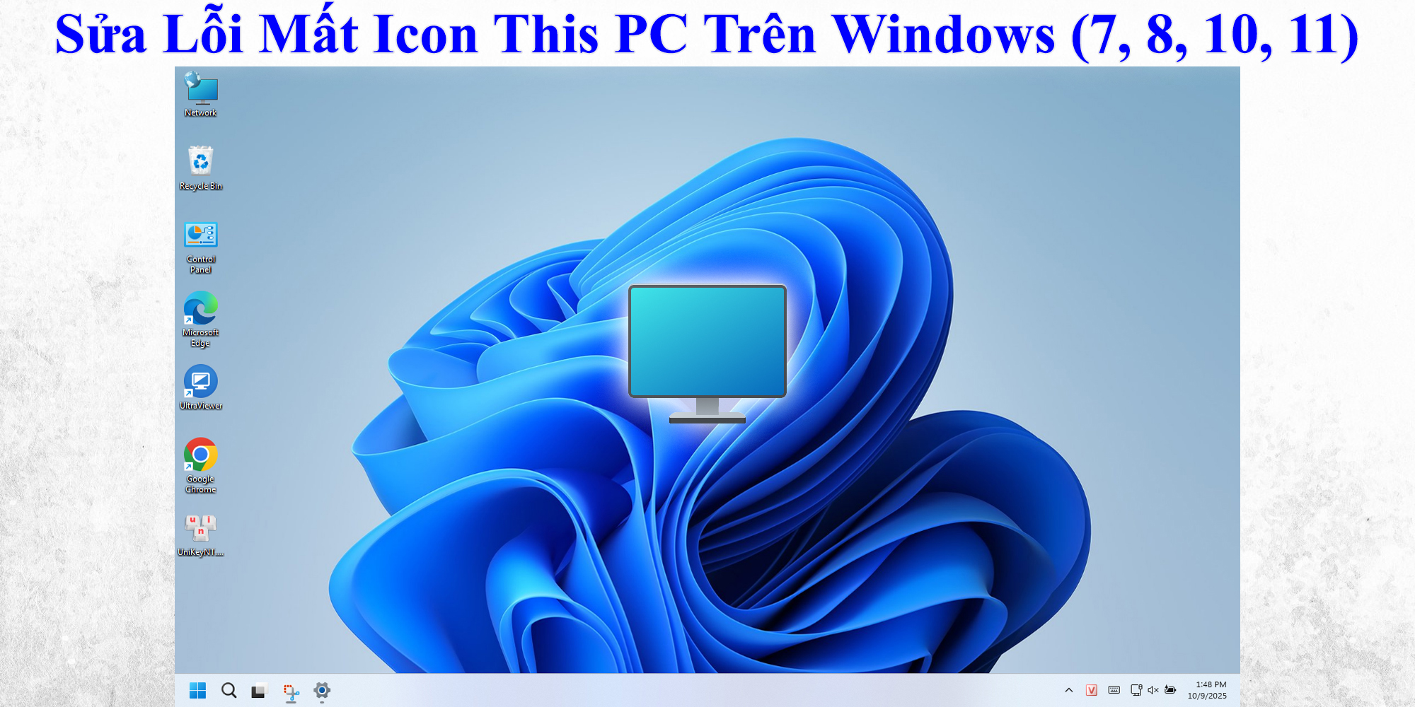 Sửa Lỗi Mất Icon This PC Trên Windows (7, 8, 10, 11)