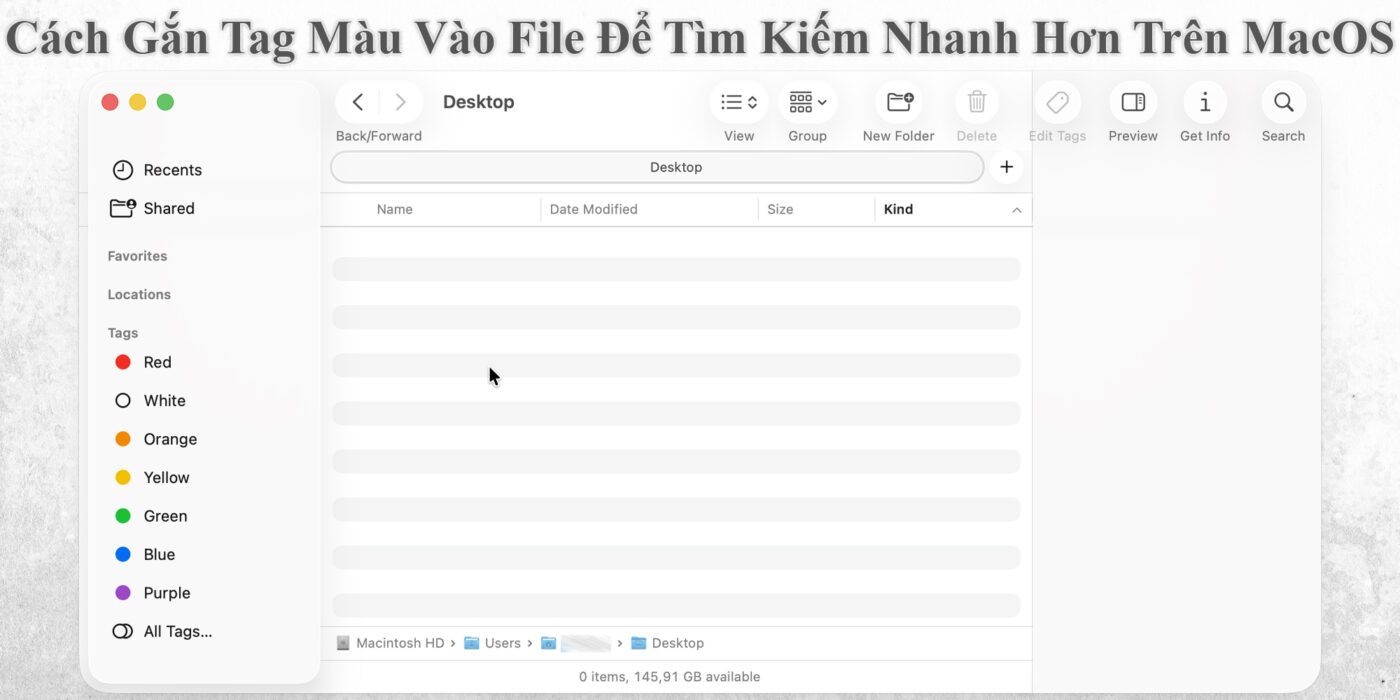 Cách Gắn Tag Màu Vào File Để Tìm Kiếm Nhanh Hơn Trên MacOS