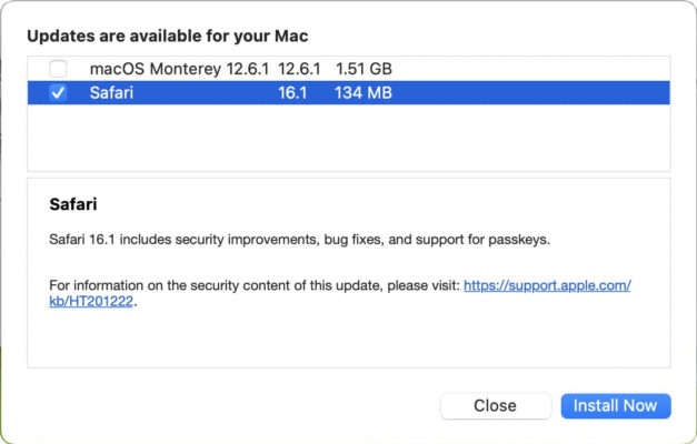 Cập Nhật Safari Và macOS Phiên Bản Mới Nhất