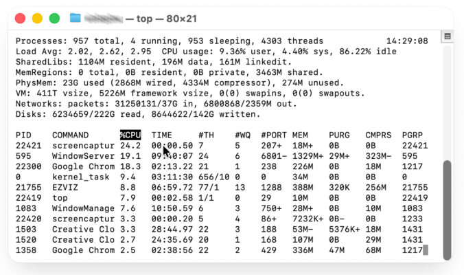 Cách Kiểm Tra Và Dừng Ứng Dụng Ngốn CPU Trên Mac 3 Kiểm Tra Qua Terminal
