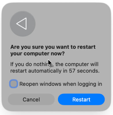 Ngăn macOS Mở Lại Ứng Dụng Khi Restart