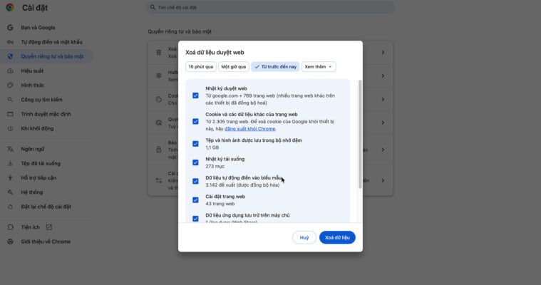 Quản Lý Trình Duyệt Safari/Chrome