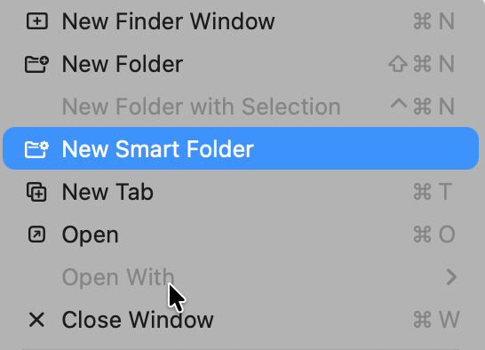 Sắp Xếp File Bằng Smart Folder