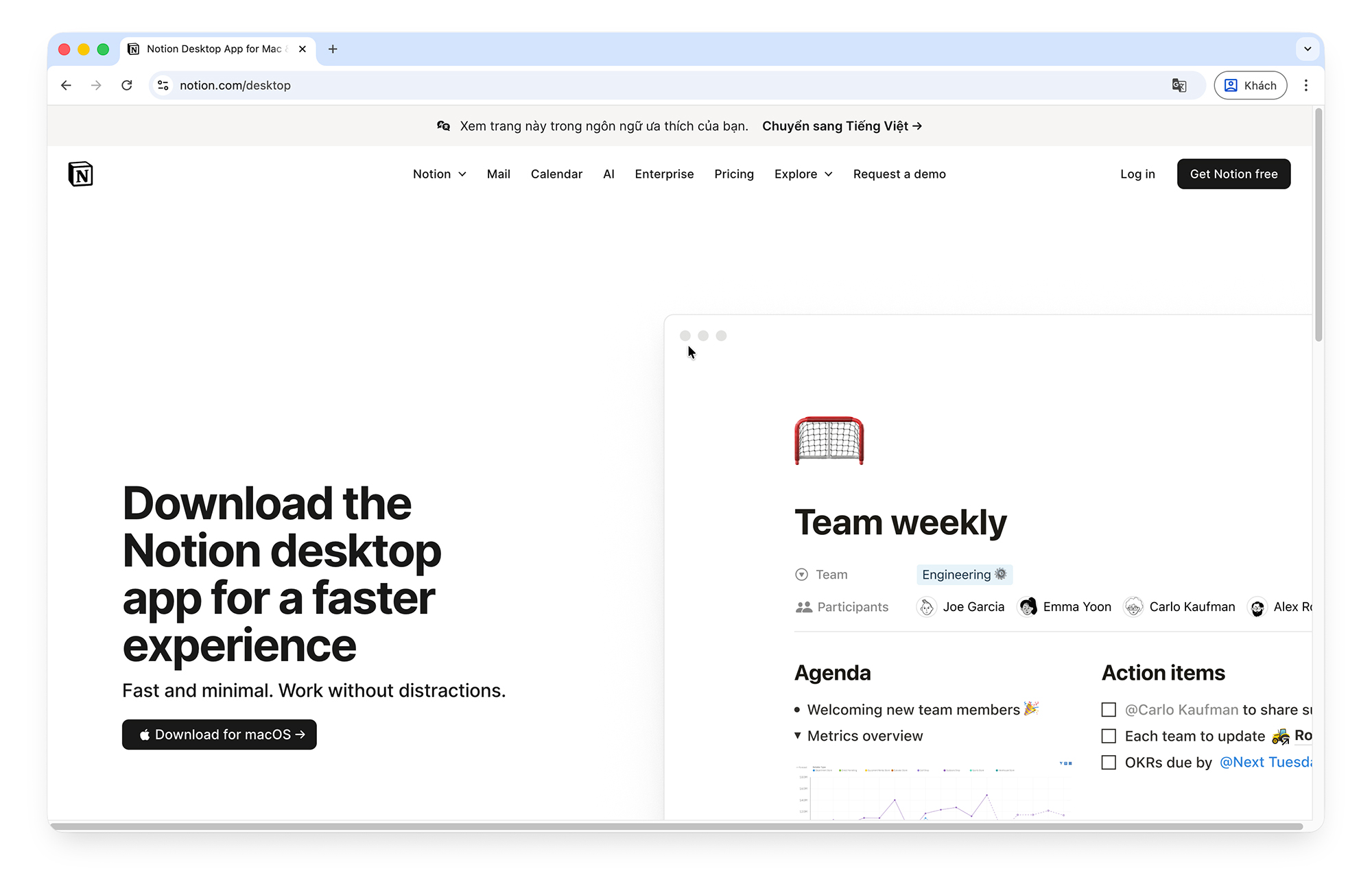 Mẹo Sử Dụng Notion Trên MacOS Để Tối Ưu Công Việc