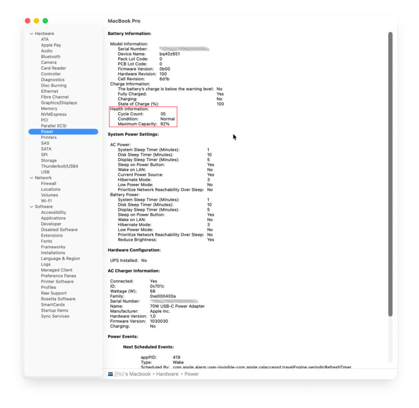 Cách Kiểm Tra Độ Chai Pin MacBook Chính Xác Nhất 4 Kiểm Tra Bằng System Information