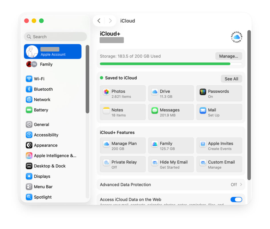 Cách Bật Và Cấu Hình iCloud Trên macOS