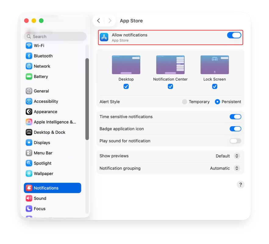 Cách Bật Và Quản Lý Thông Báo Thông Minh Trên macOS