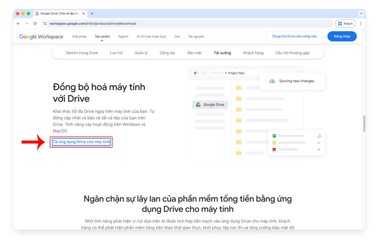 Cách Cài Đặt Google Drive Trên macOS