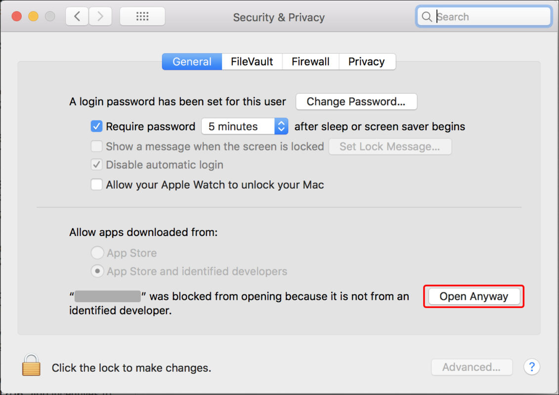 Mở Ứng Dụng Bị Chặn Thủ Công