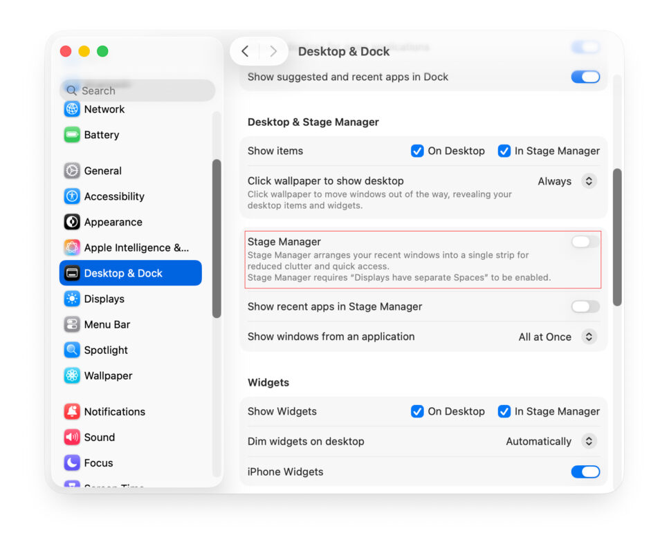 Sử Dụng Stage Manager Trên macOS Ventura Về Sau