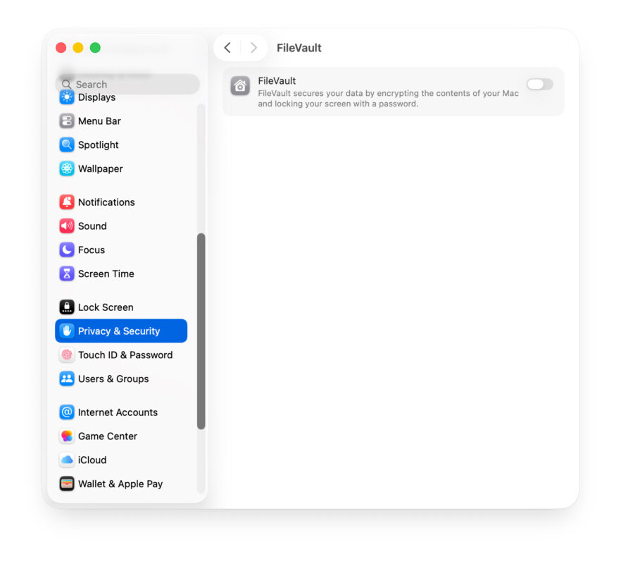 Bảo Mật Tài Liệu Bằng FileVault