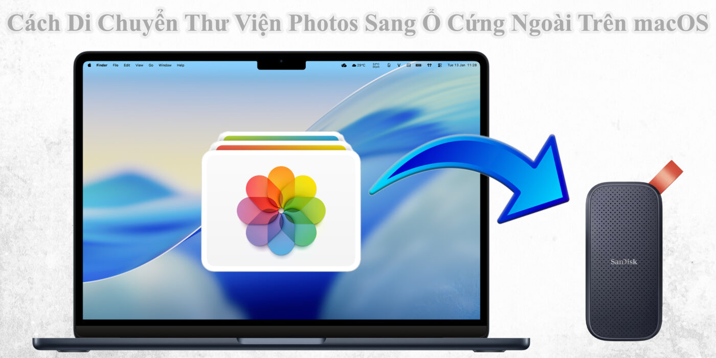 Cách Di Chuyển Thư Viện Photos Sang Ổ Cứng Ngoài Trên macOS