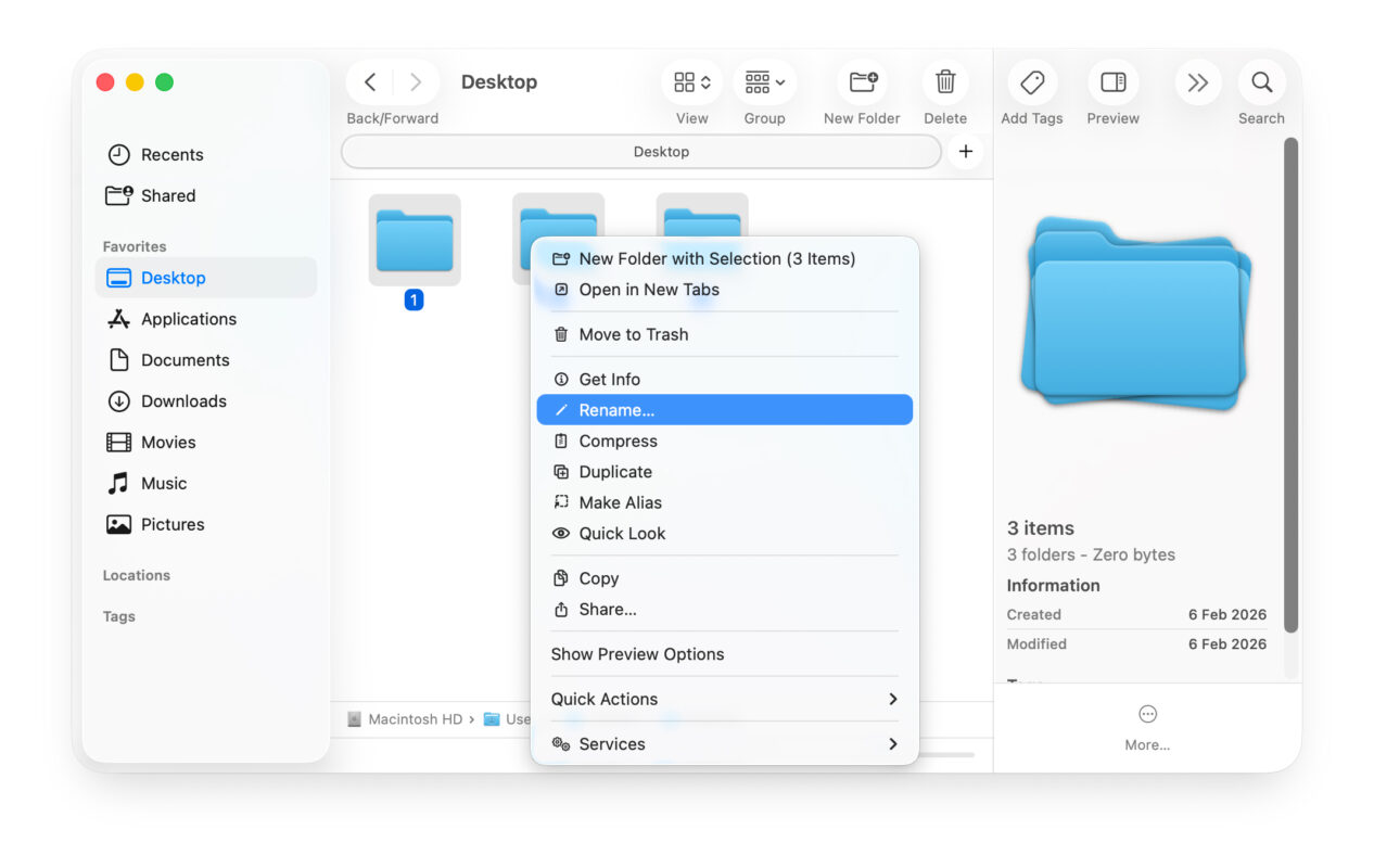 Cách Đổi Tên Hàng Loạt File Trong Finder
