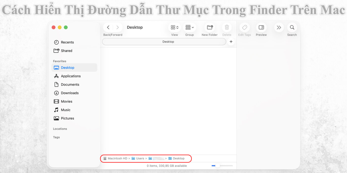 Cách Hiển Thị Đường Dẫn Thư Mục Trong Finder Trên Mac