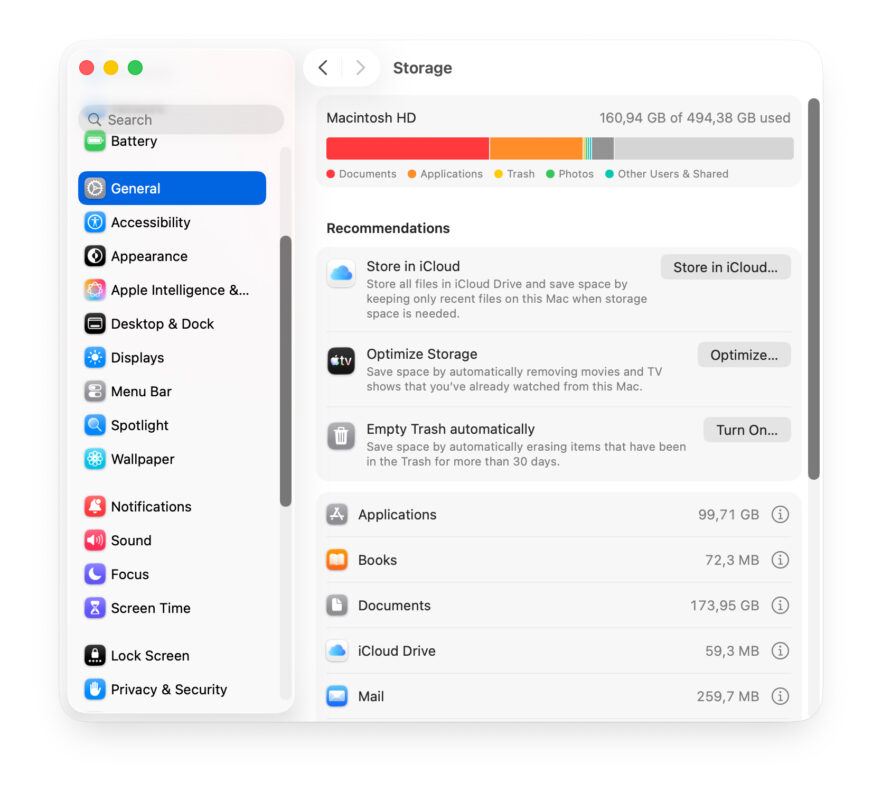 Cách Kiểm Tra File Đang Chiếm Dung Lượng Bằng Công Cụ Storage Management