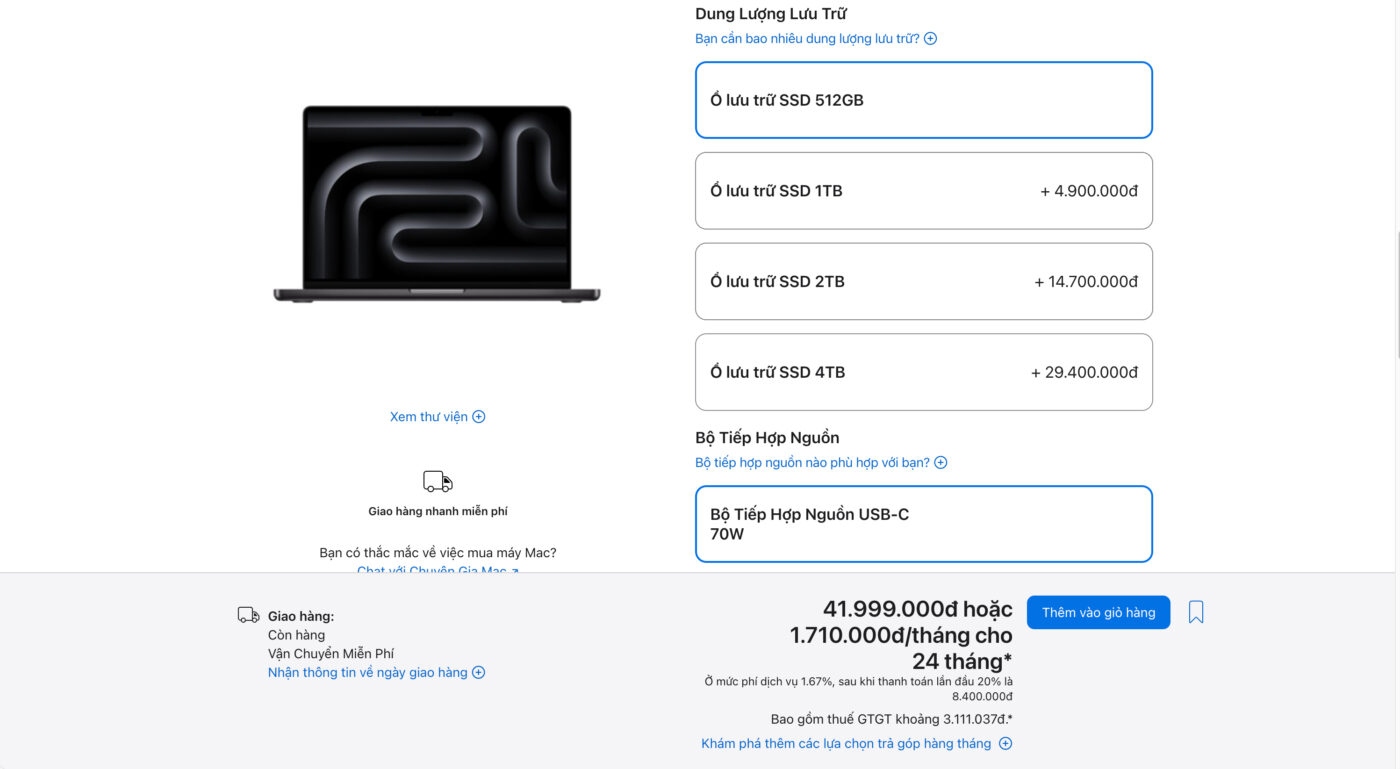 Khi Nào Nên Chọn MacBook Ổ Cứng Dung Lượng Lớn
