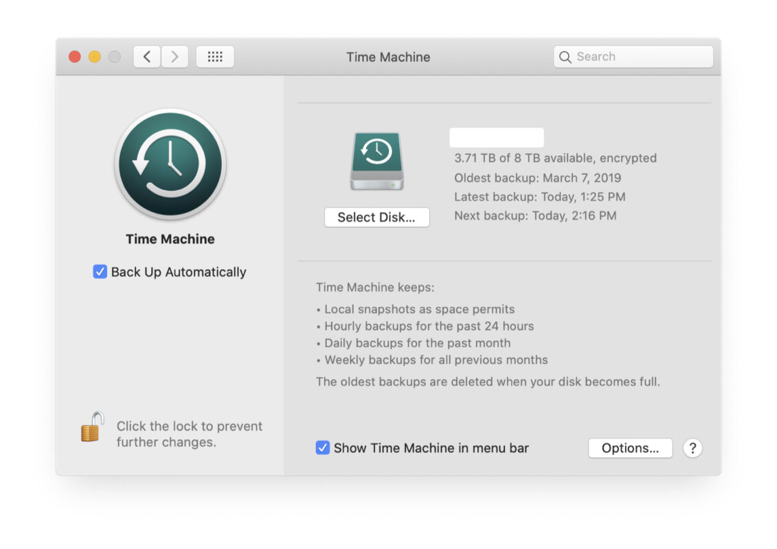 Sử Dụng Time Machine Để Sao Lưu Toàn Bộ Dữ Liệu
