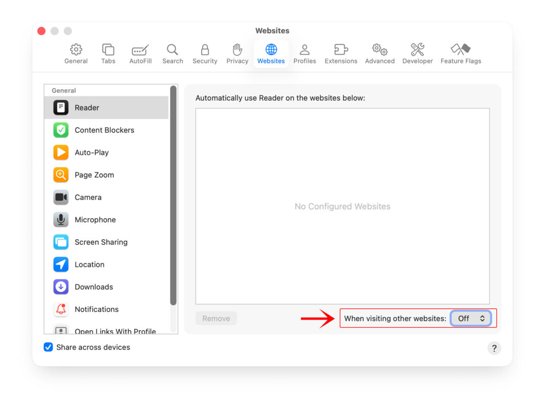 Cách Áp Dụng Reader View Tự Động Cho Tất Cả Trang Web