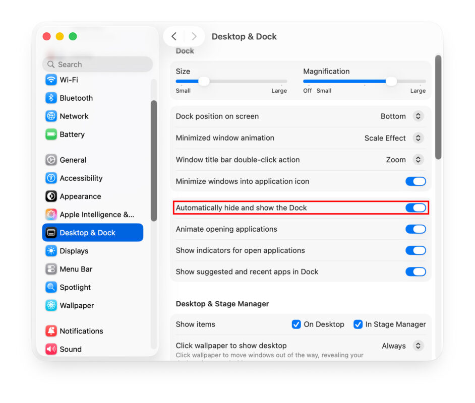 Cách Bật Tính Năng Tự Động Ẩn Thanh Dock Trên macOS