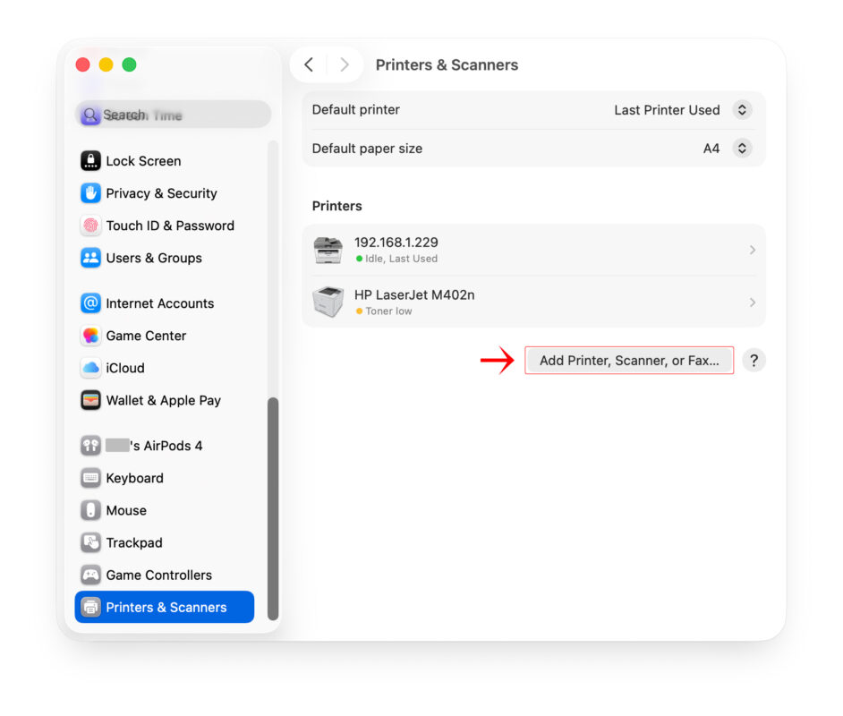 Cách Kết Nối Máy In Không Dây Với MacBook Qua Wi-Fi