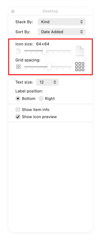 Thay Đổi Kích Thước Biểu Tượng Qua Finder