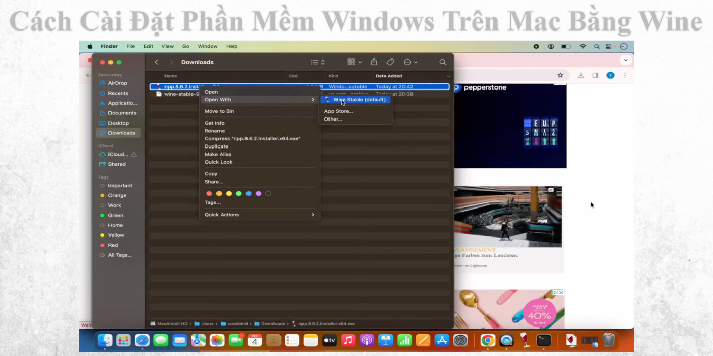 Cách Cài Đặt Phần Mềm Windows Trên Mac Bằng Wine